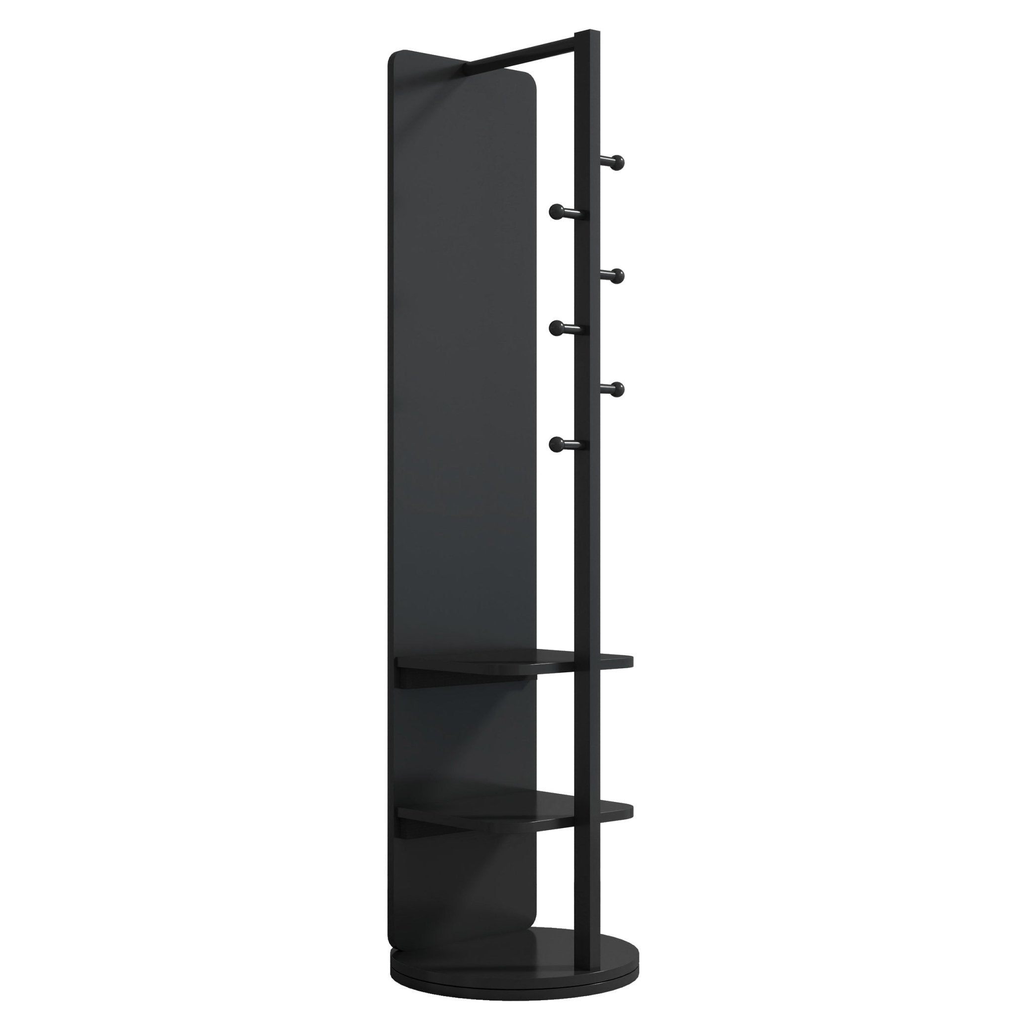 Full-length Anthony & Home Luxe Collection mirror with 360-degree rotation, elegant decor for entranceways and bedrooms.
