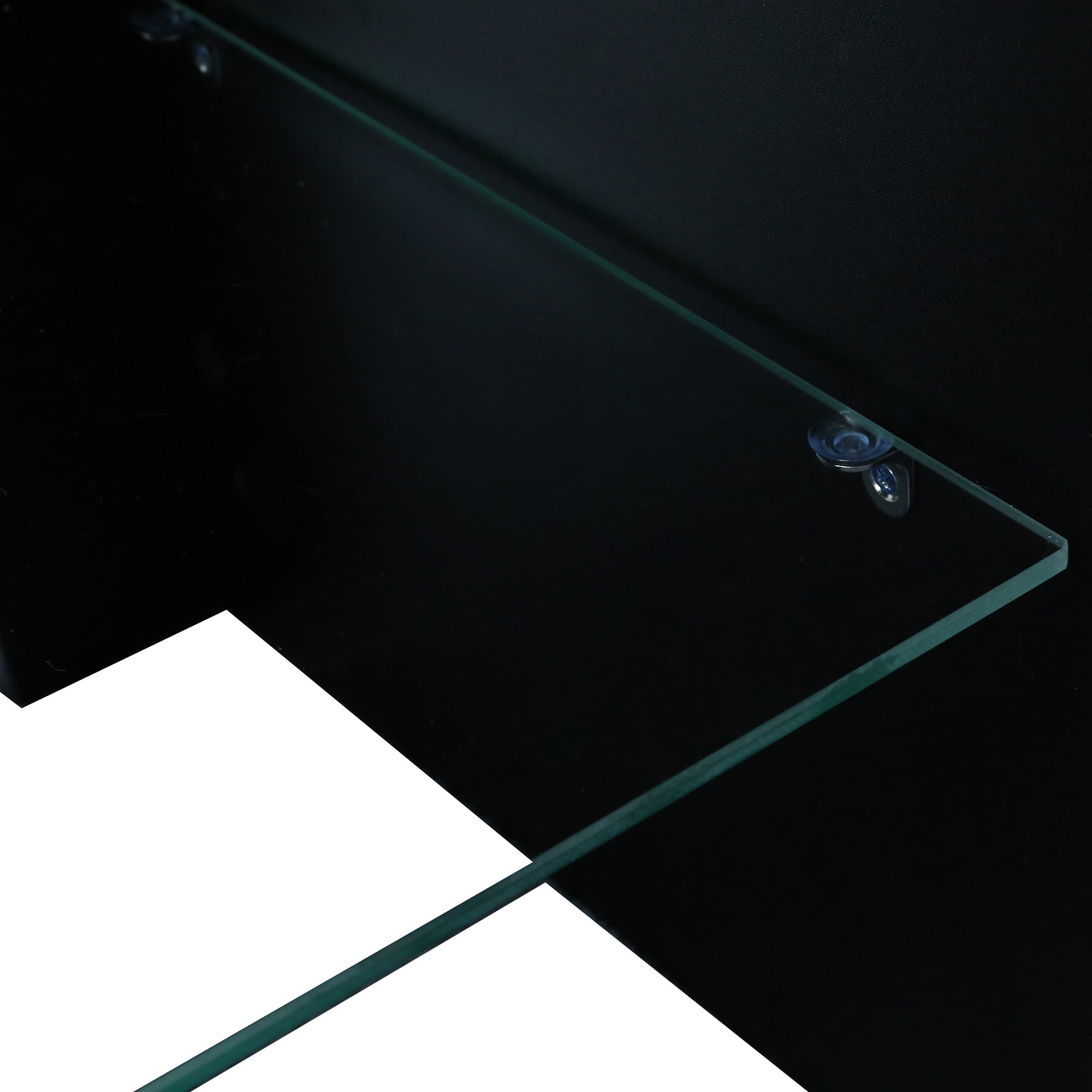 Matte black MDF TV console by Anthony & Home with sleek modern design and spacious storage compartments.