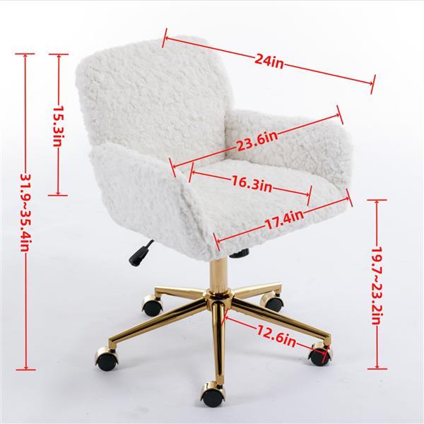 Pink Adjustable Swivel Office Chairs For Home Office