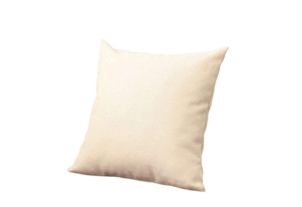 Set of Four 18" Ivory Fabric Throw Pillows-2