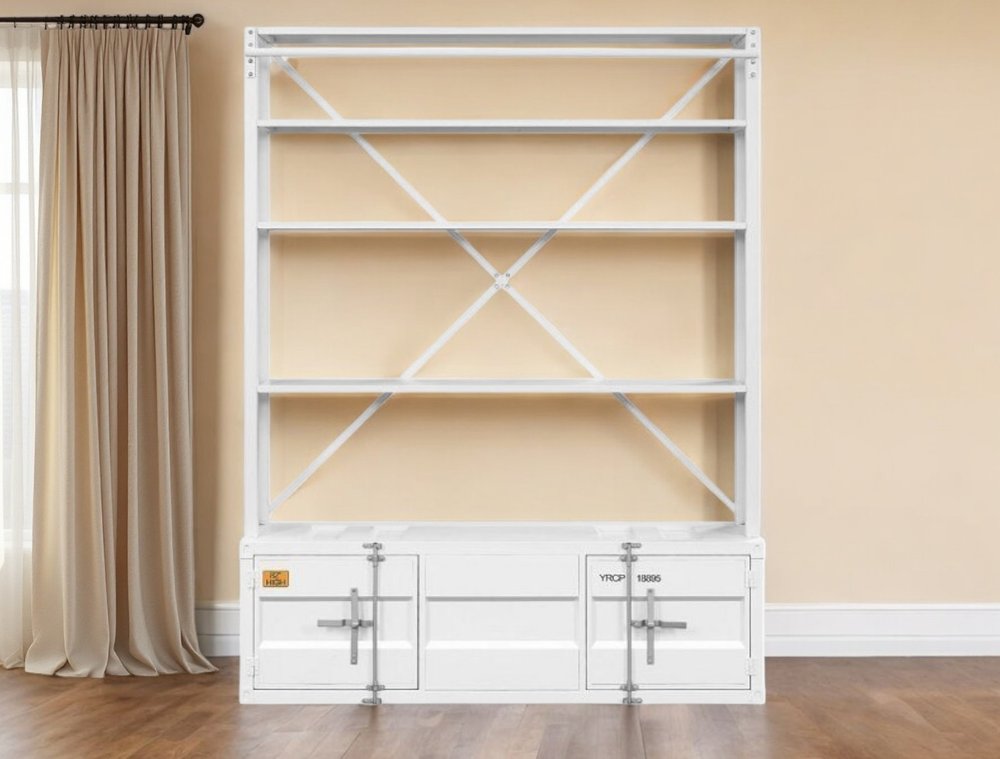 White Three Tier Bookcase