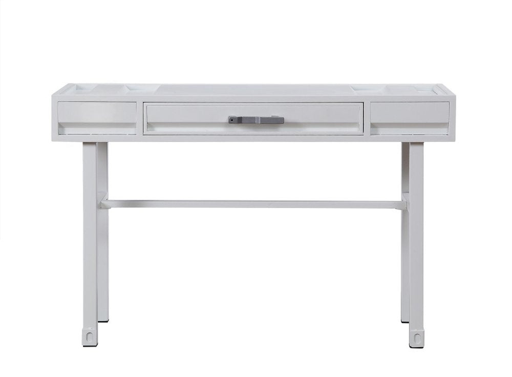 47" White Iron Vanity Table