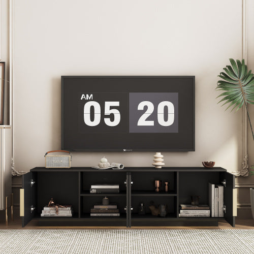 LED TV Stand With 16 Color LEDs 55 60 65 Inch Cabinet