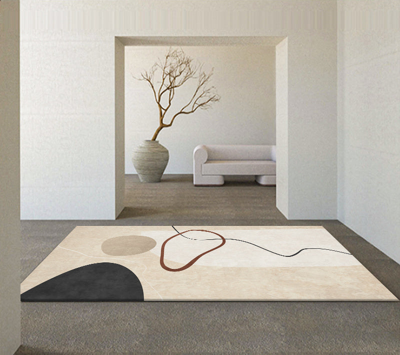 Geometric Rectangle Living Room Carpet Modern Minimalist
