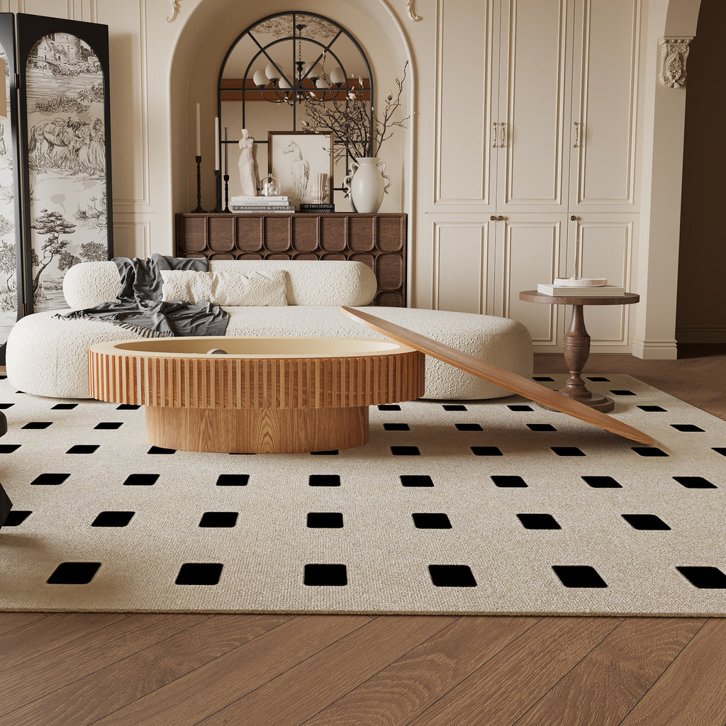 Anthony & Home oval coffee table with storage, made of solid wood veneer, featuring a stylish and functional design.