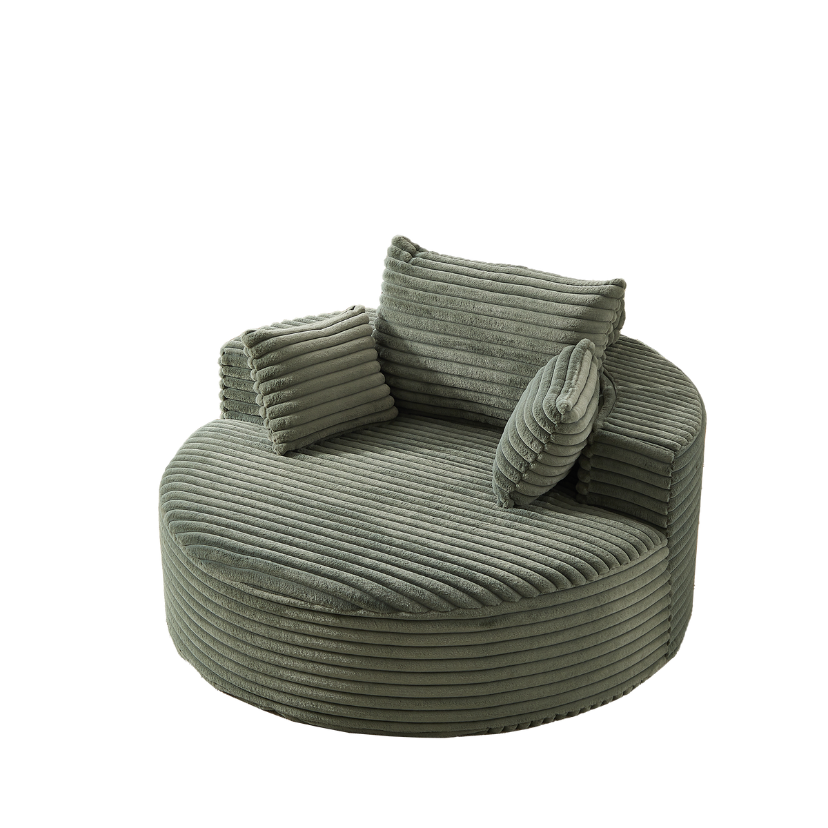 Anthony & Home corduroy sleeper sofa from the Studio Collection, 55-inch length, plush fabric, no assembly needed, premium construction.