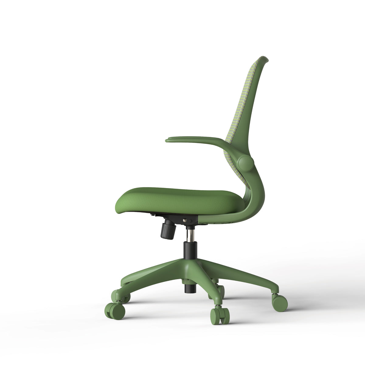 Anthony & Home ergonomic green office chair with mesh back, height adjustable, rotating, supports up to 350 lbs.