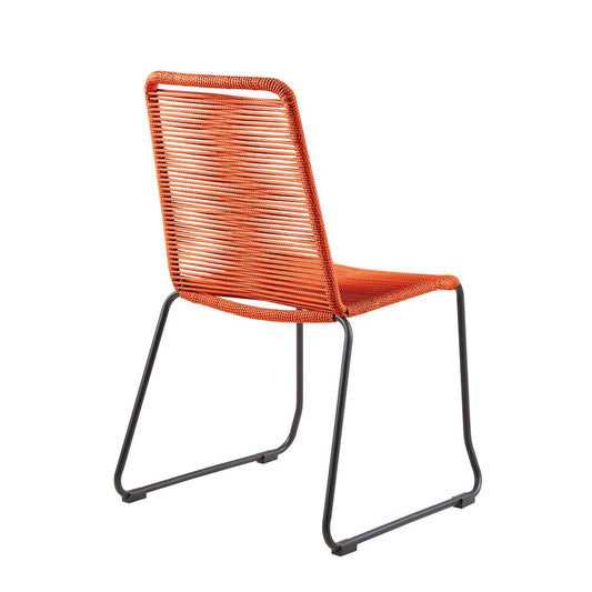 Five Piece Brown and Black Solid Wood Dining Set with Four Chairs