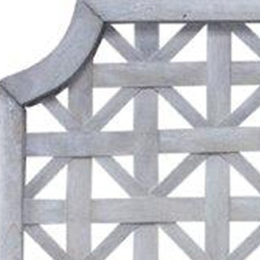 Set of two gray geometric solid wood square framed wall decor art pieces with modern design by HomeRoots.