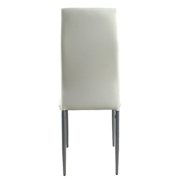 PU Leather Dining Chairs Set of 4 High Back Modern Comfort