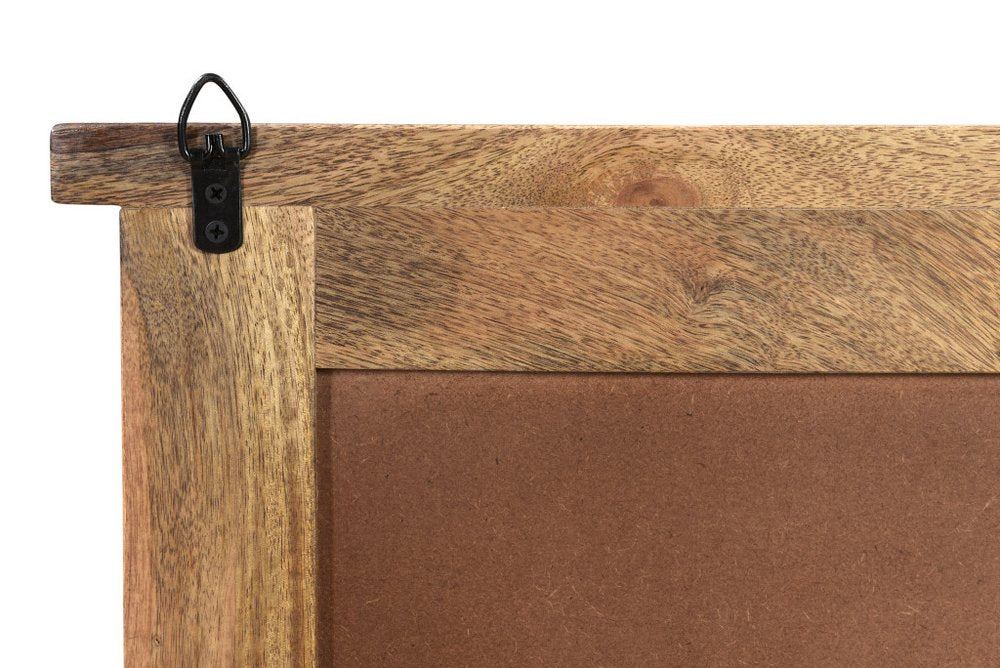 30" Brown Solid Wood Three Drawer Nightstand