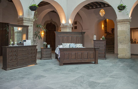 32" Brown Solid Wood Three Drawer Nightstand - Anthony & Home