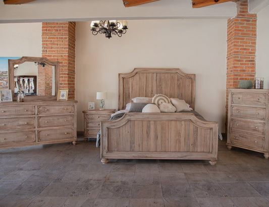 31" Brown Solid Wood Three Drawer Nightstand - Anthony & Home