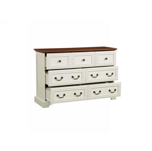 Farmhouse Engineered Wood 7 Drawer Dresser For Bedroom