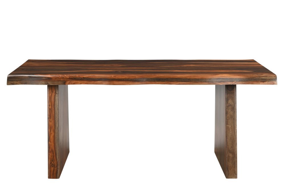 Six Piece Brown Solid Wood Dining Set with Four Chairs - Anthony & Home