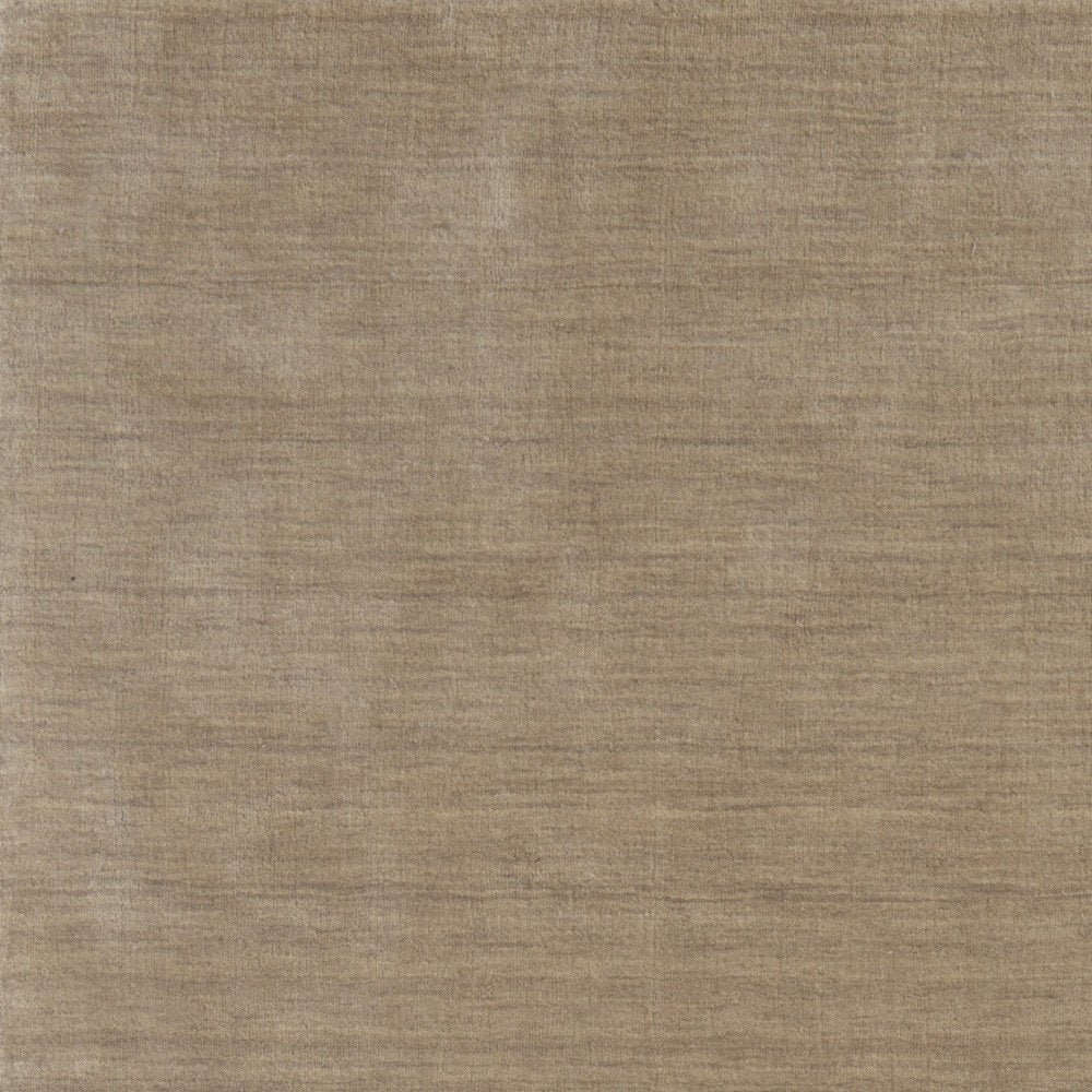 9' X 13' Tan Wool Hand Woven Area Rug