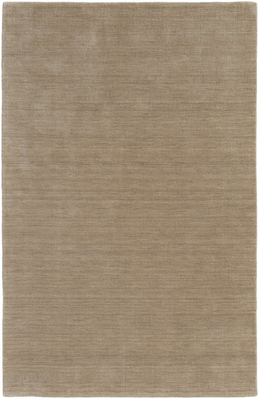 9' X 13' Tan Wool Hand Woven Area Rug