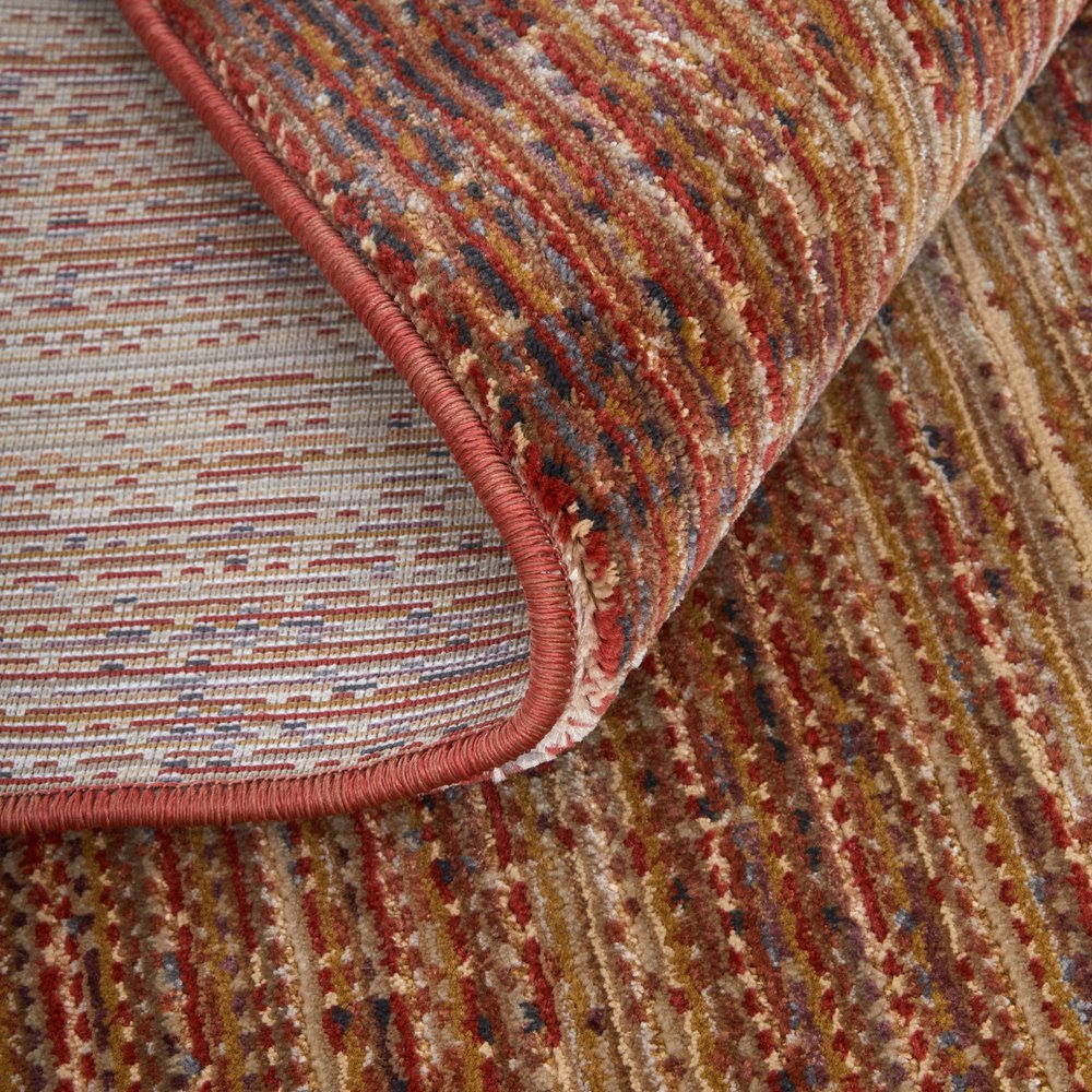 9' X 13' Tan and Brown Power Loom Area Rug