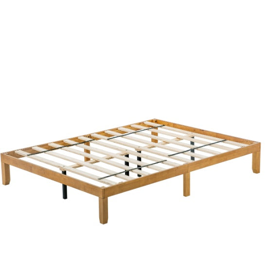 Queen Size Wood Platform Bed Frame No Box Spring Needed