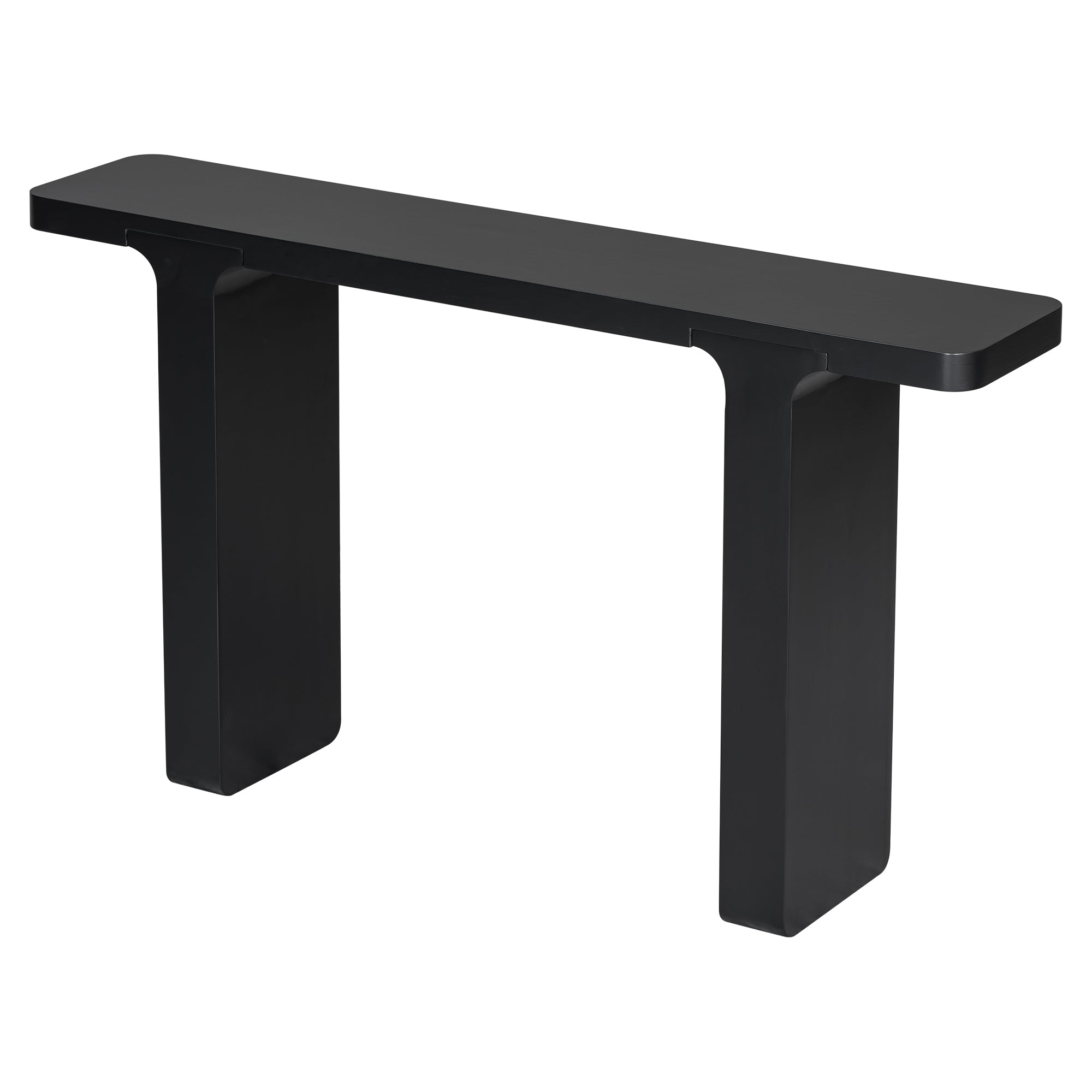 Anthony & Home Acacia Veneer Console Table with sleek design and natural wood finish, ideal for entryways or living rooms.