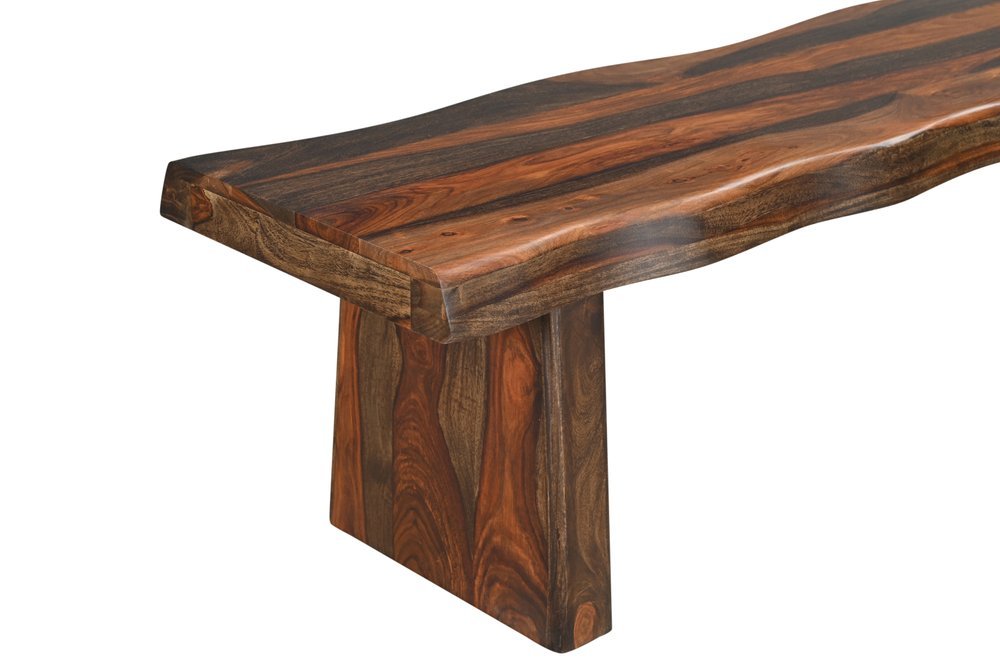 Six Piece Dark Brown Solid Wood Dining Set with Four Chairs - Anthony & Home