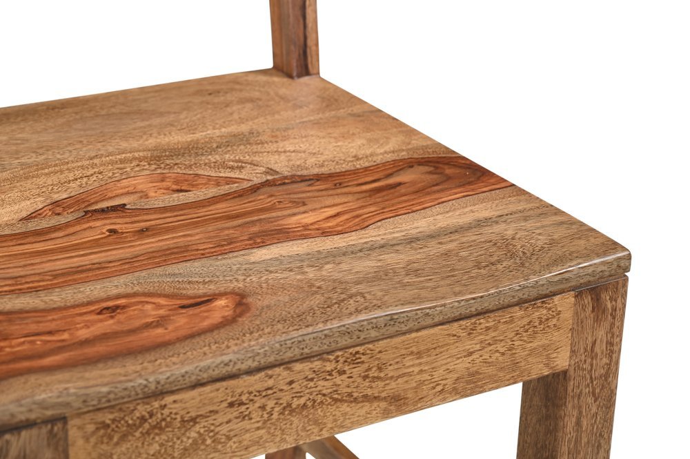 Six Piece Brown Solid Wood Dining Set with Four Chairs - Anthony & Home