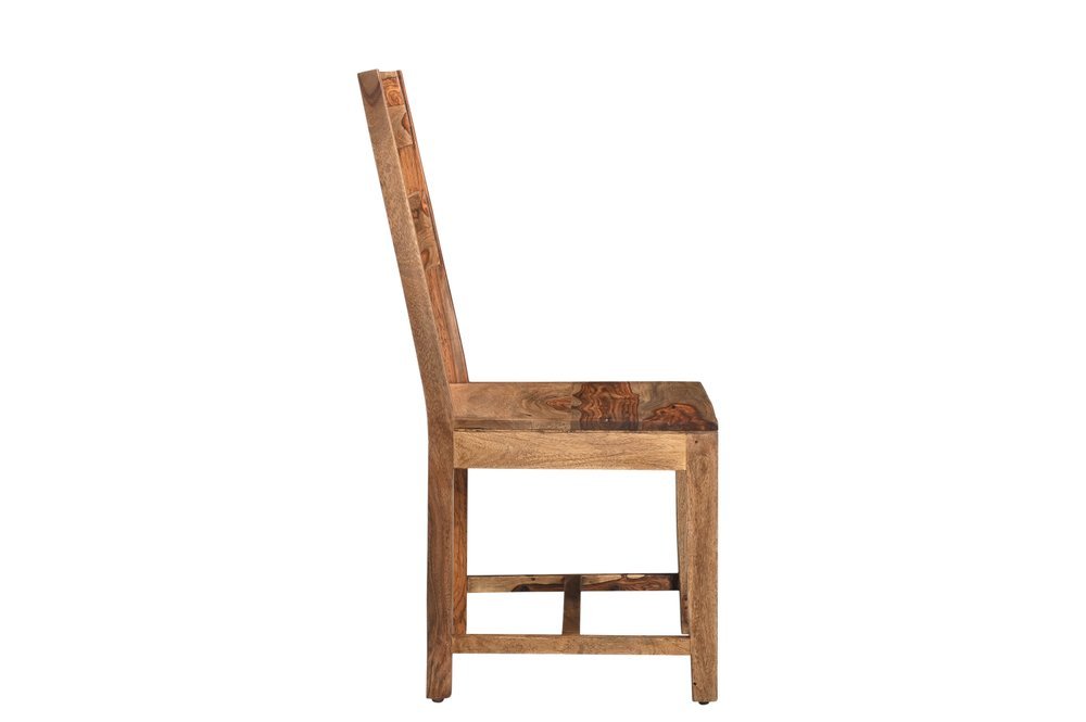 Six Piece Brown Solid Wood Dining Set with Four Chairs - Anthony & Home