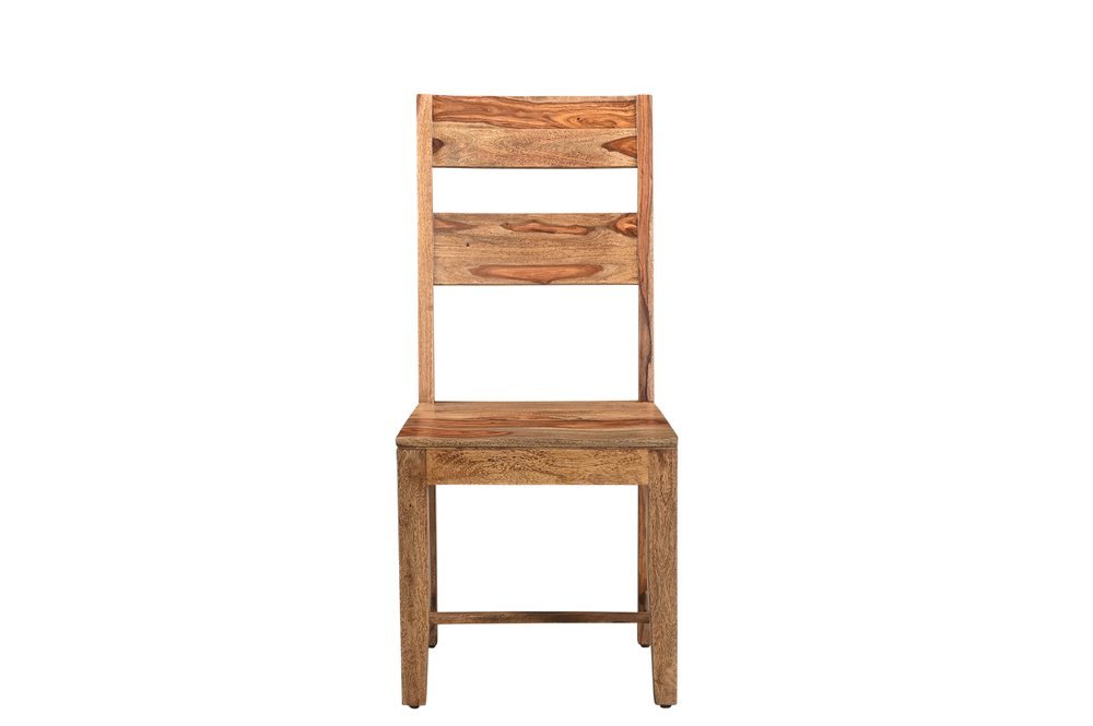 Six Piece Brown Solid Wood Dining Set with Four Chairs - Anthony & Home