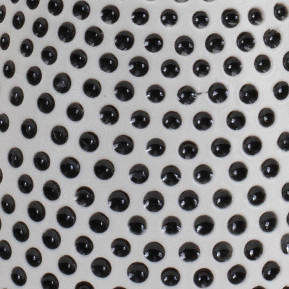 Set of Two Black And White Ceramic Round Table Vases