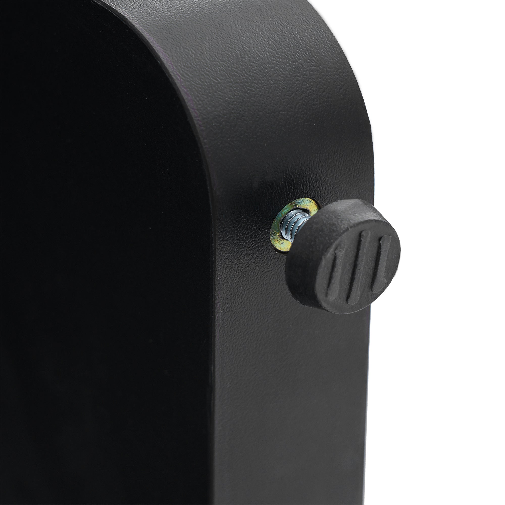 Black and white faux marble dining table with geometric legs by Anthony & Home, sleek modern design for contemporary dining spaces.