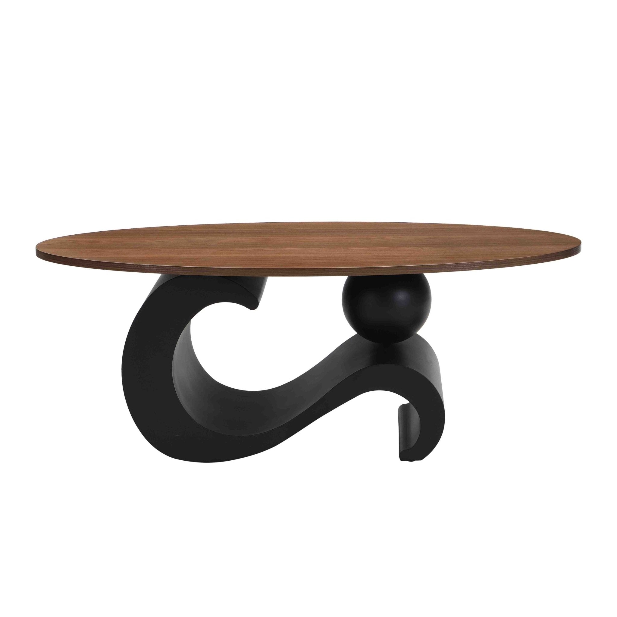 Set of Anthony & Home Elite black MDF nesting coffee tables with sleek metal bases, perfect for modern living room decor.