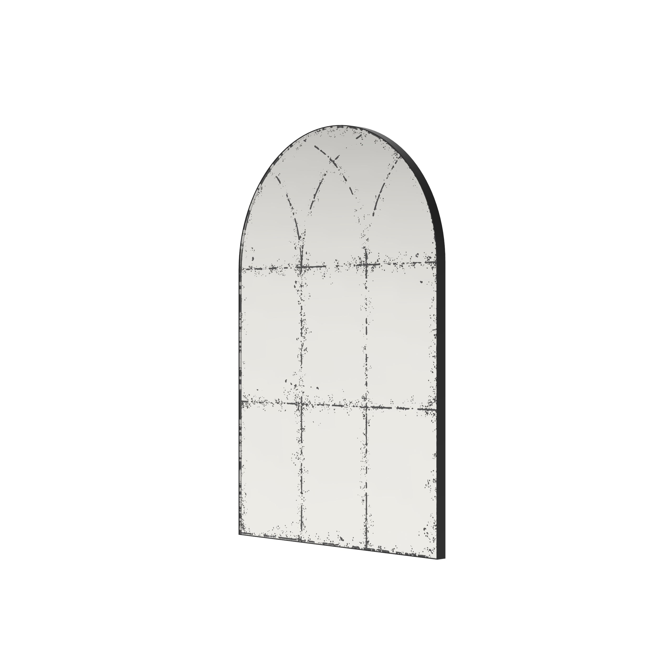 Anthony & Home semicircular wall-mounted mirror, stylish decor for bedrooms, living rooms, and foyers, with a modern, elegant design.