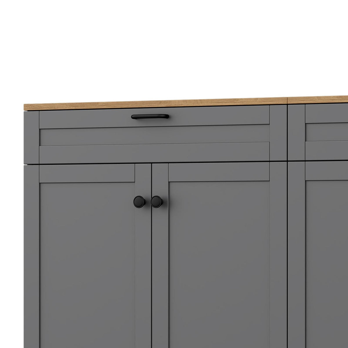 Anthony & Home Mid-Century Atelier 70-inch TV console with integrated bookshelf, wood finish, and modern design.