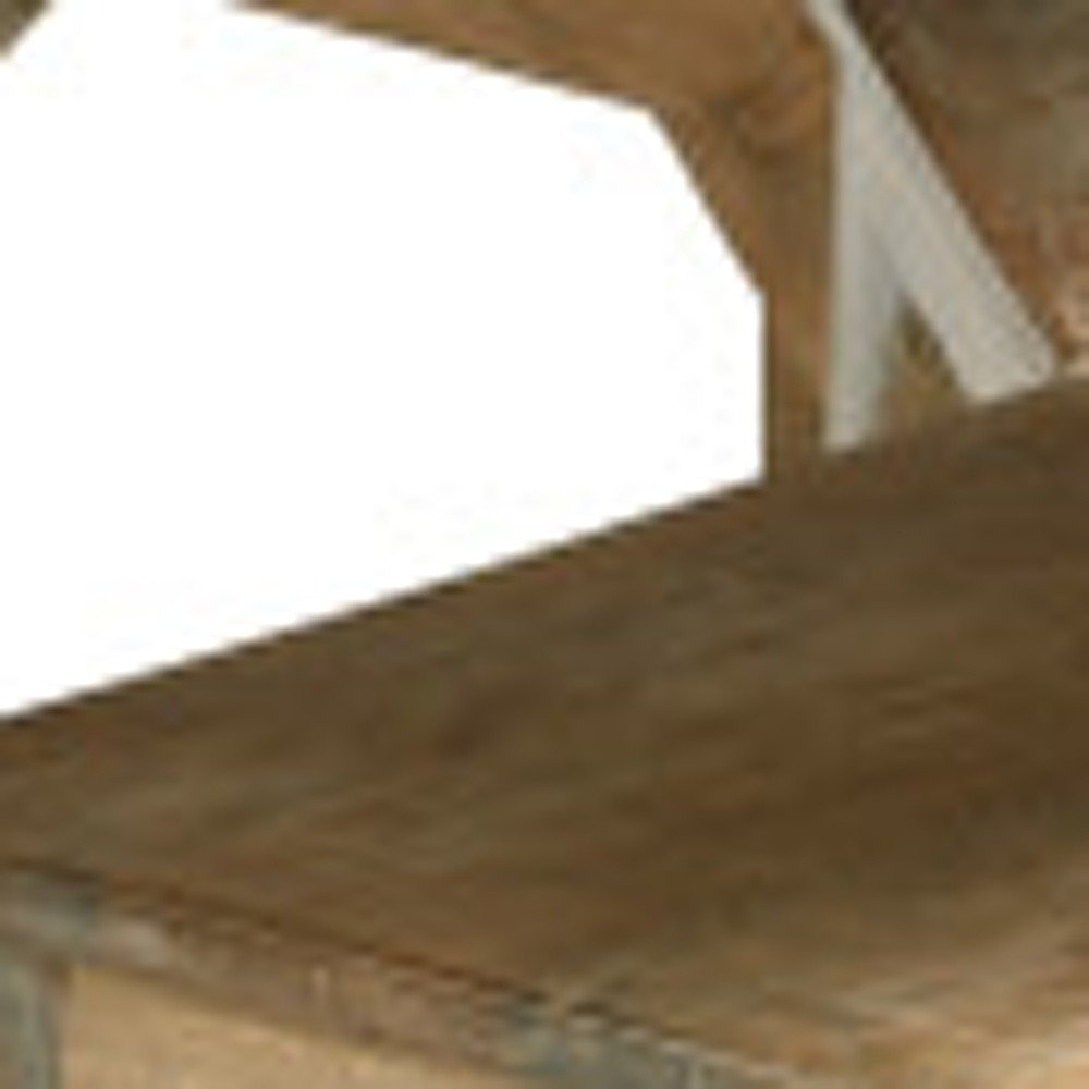 Seven Piece Natural Round Solid Wood Dining Set with Six Chairs - Anthony & Home