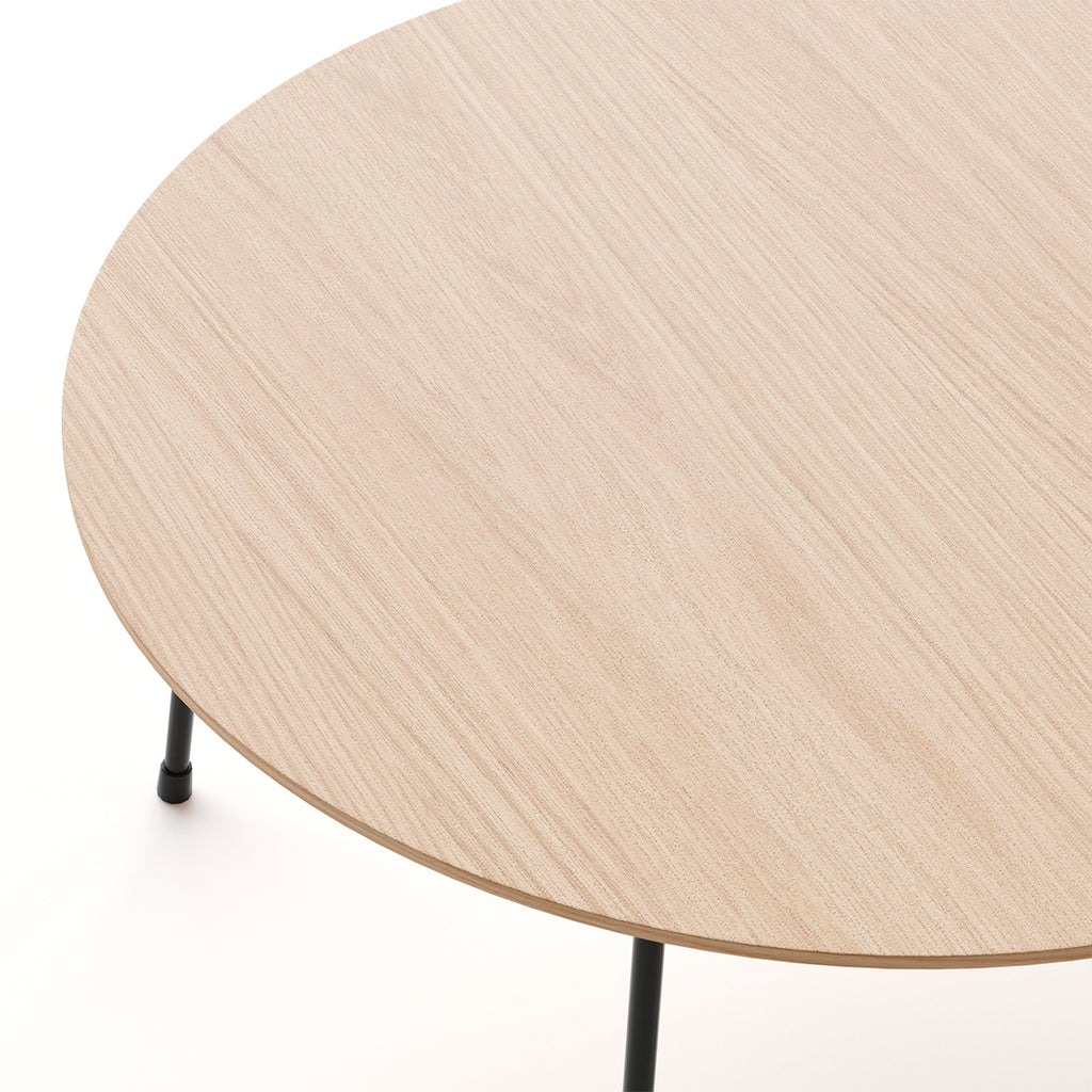Anthony & Home marble-top round coffee table with minimalist design, ideal for small apartments, featuring a sleek modern look.