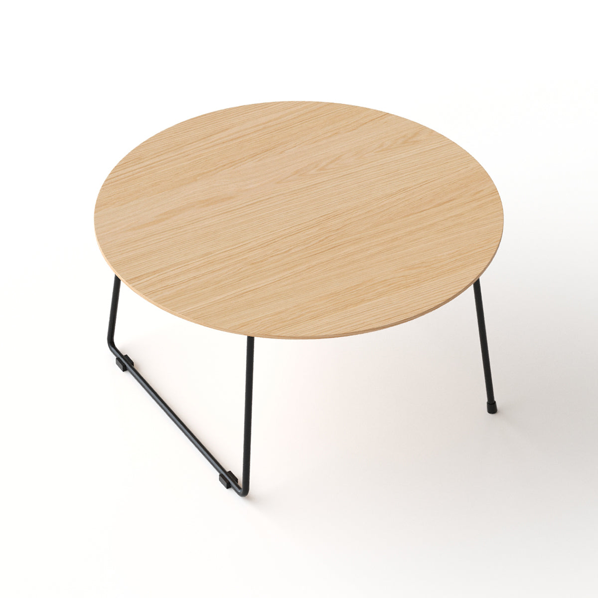Round marble-top coffee table by Anthony & Home, minimalist design for small apartments, with sleek American style.