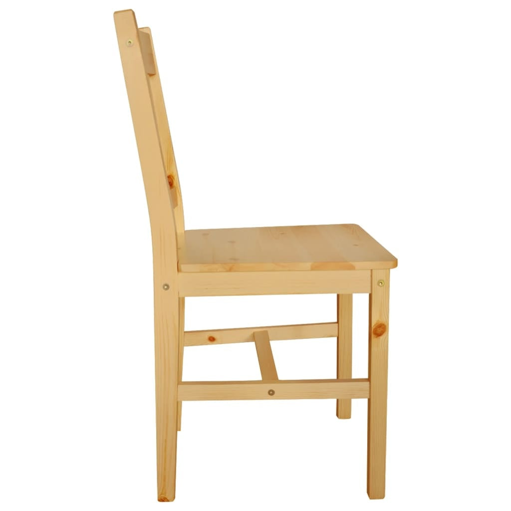 Pinewood Dining Chairs Set of 4 for Kitchen and Dining Area