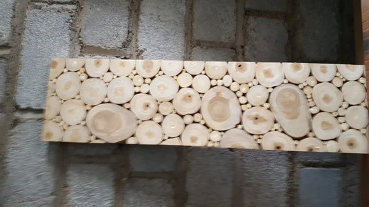 Natural Tree Stump Slice Teak Reclaimed Wood Decorative Wall Panels