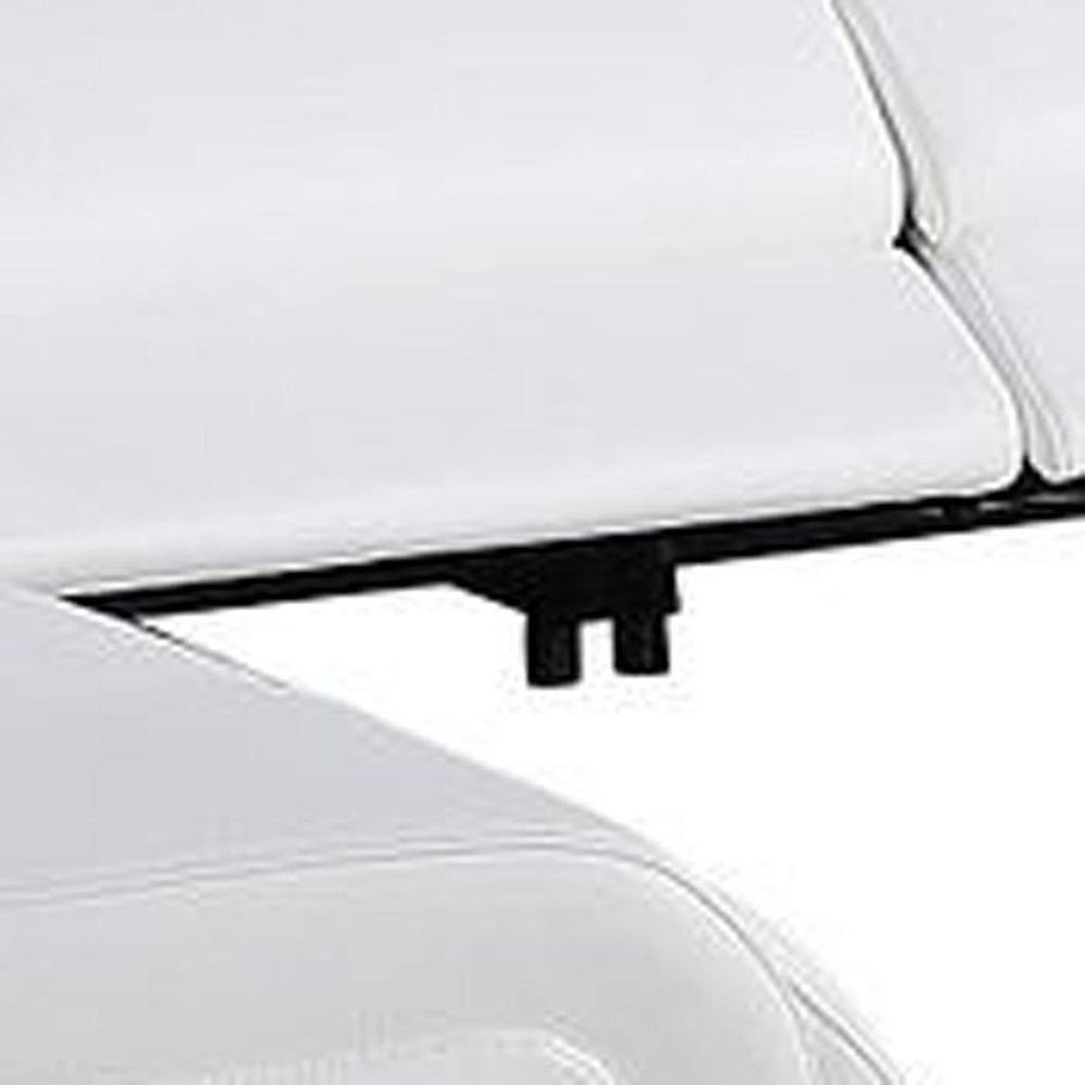 White Italian Leather Power Reclining U Shaped Twelve Piece Corner Sectional With Console