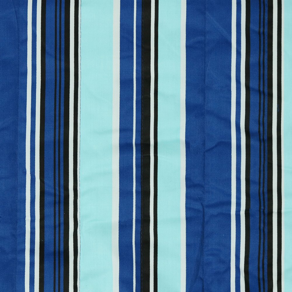 Light Blue And Dark Blue Striped Double Hammock