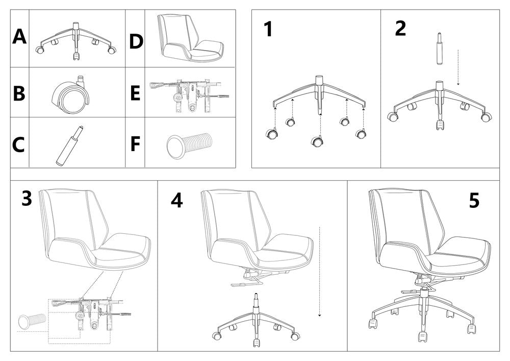 White Silver and Walnut Adjustable Height Swivel Rolling Conference Office Chair