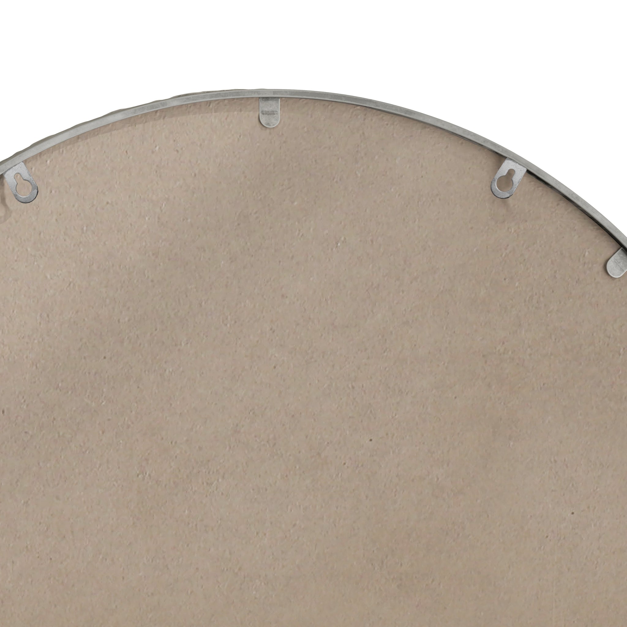 Arched silver mirror with tempered glass frame by Anthony & Home, featuring a sleek and modern design for elegant wall decor.