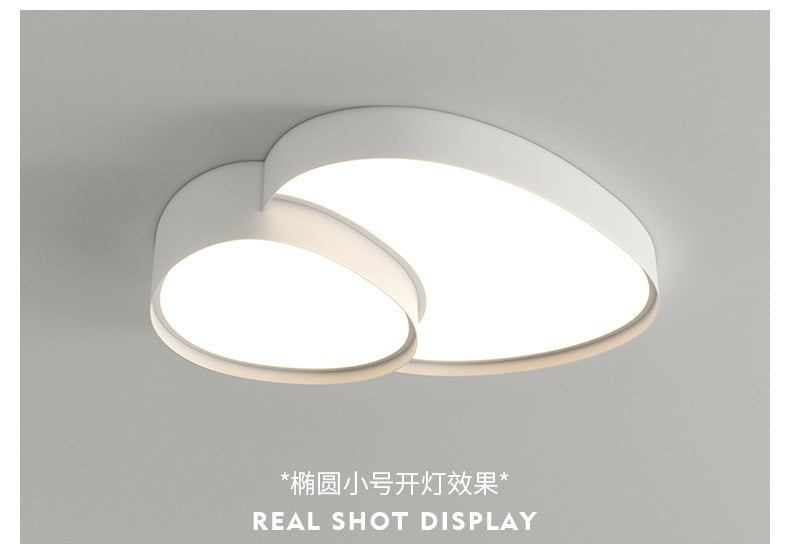Simple Modern Whole House Lamps With Three Color Led Remote
