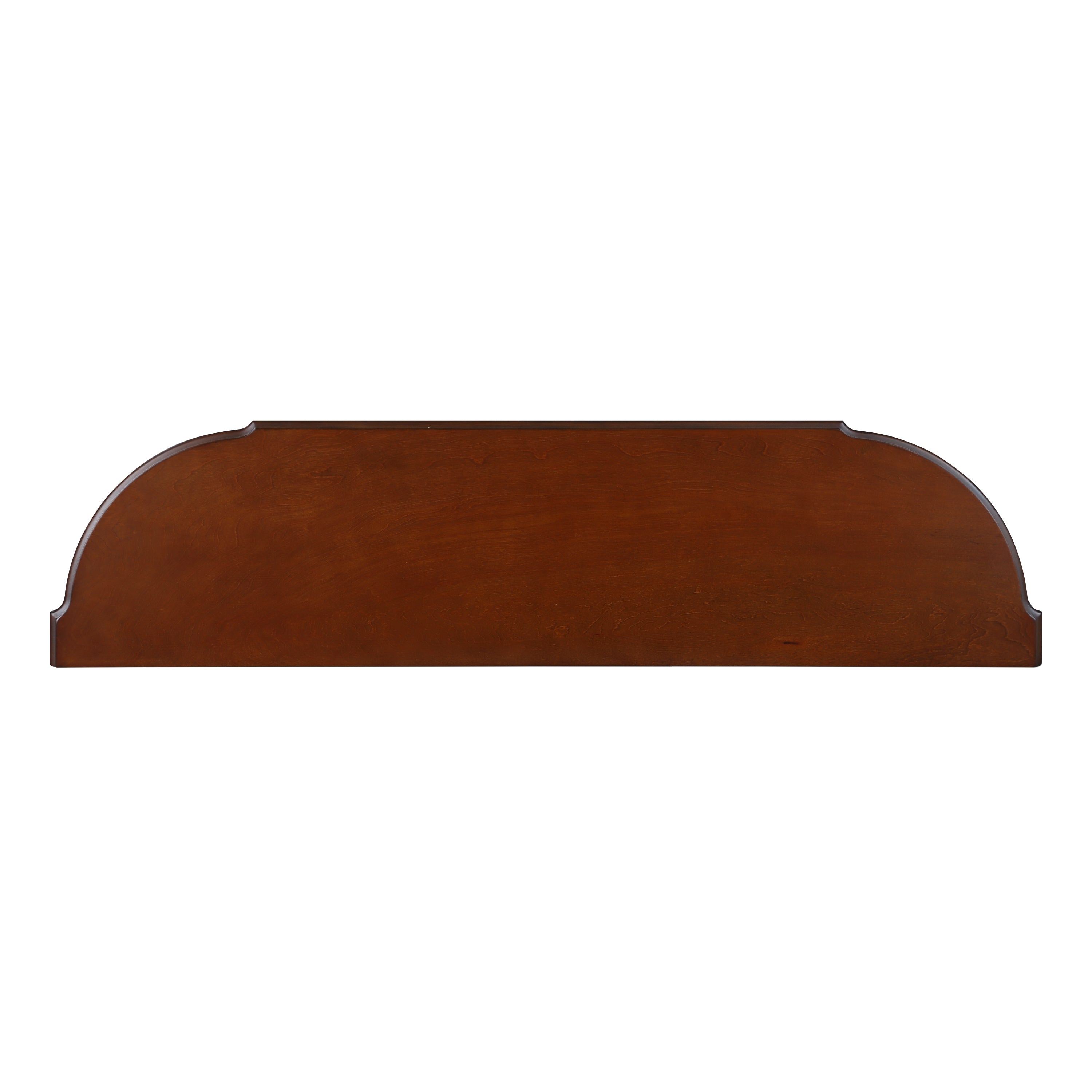 Solid wood half moon console table from Anthony & Home Studio Collection, featuring smooth finish and elegant curved design.