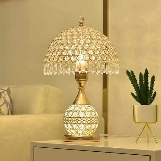 Crystal Desk Lamp For Bedroom Bedside Lighting Ambiance