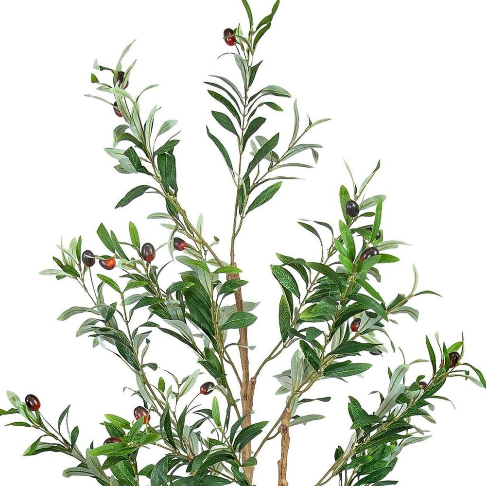 60" Green Olive Artificial Tree in a Black Pot