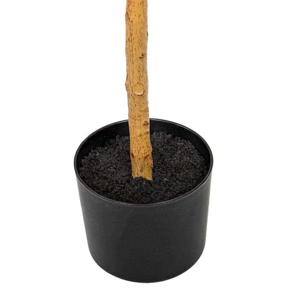 72" Green Olive Artificial Tree in a Black Pot