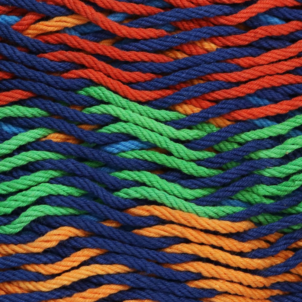 Green Red And Yellow Striped Double Hammock