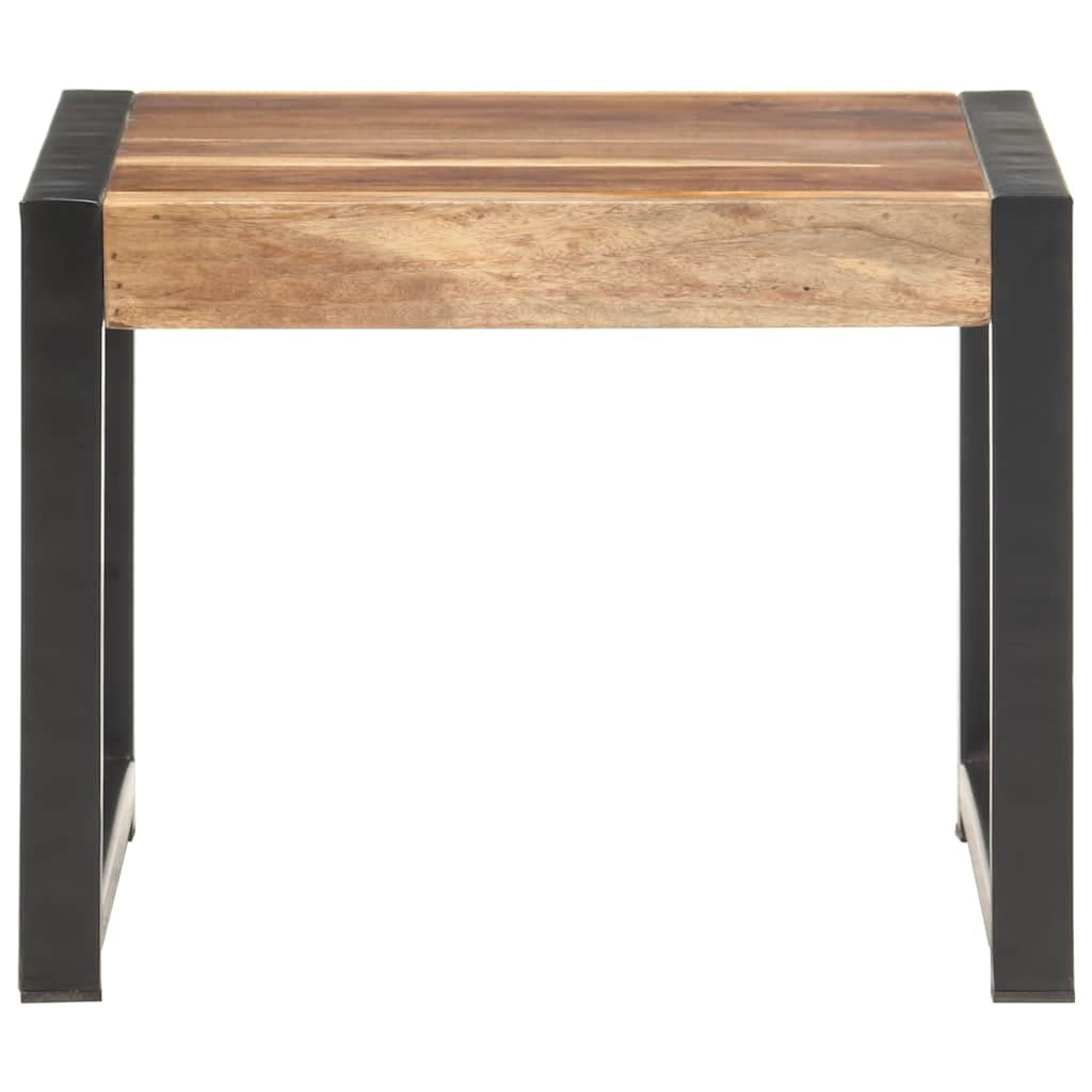 Three Piece Solid Wood Nesting Tables Vintage Style Set