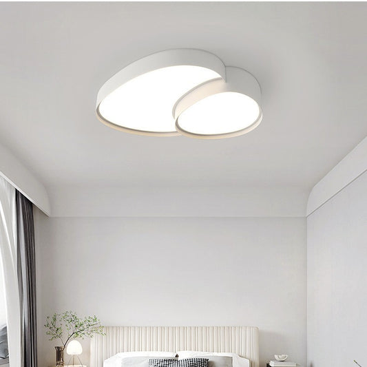 Simple Modern Whole House Lamps With Three Color Led Remote